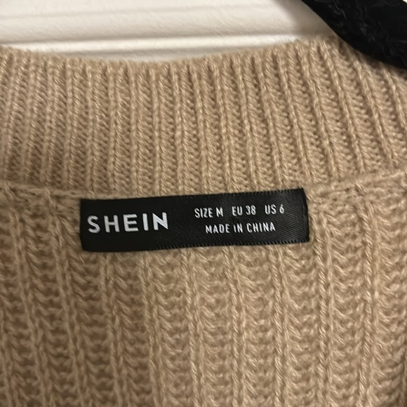 Cropped brown knit cardigan - Picture 3 of 3